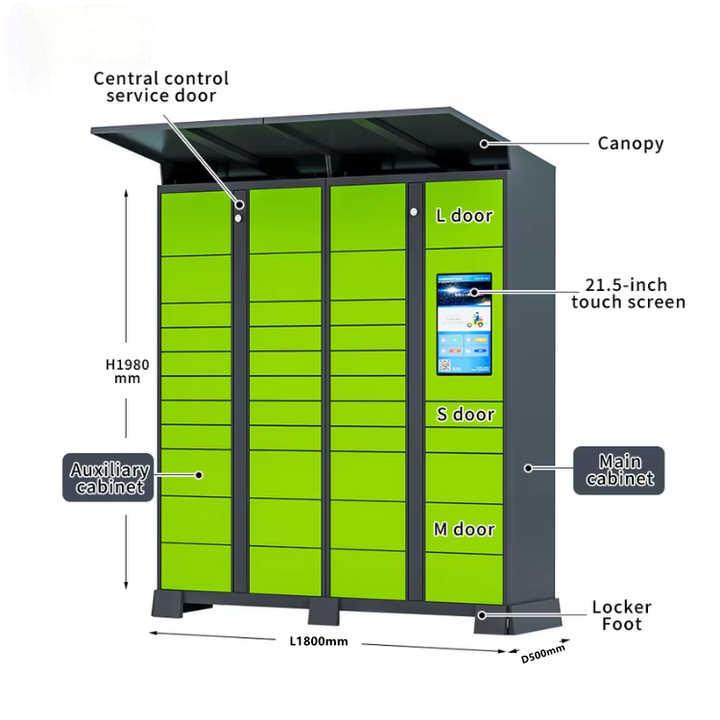 Outdoor Intelligent Lockers bar Code Locker Delivery Locker Parcel