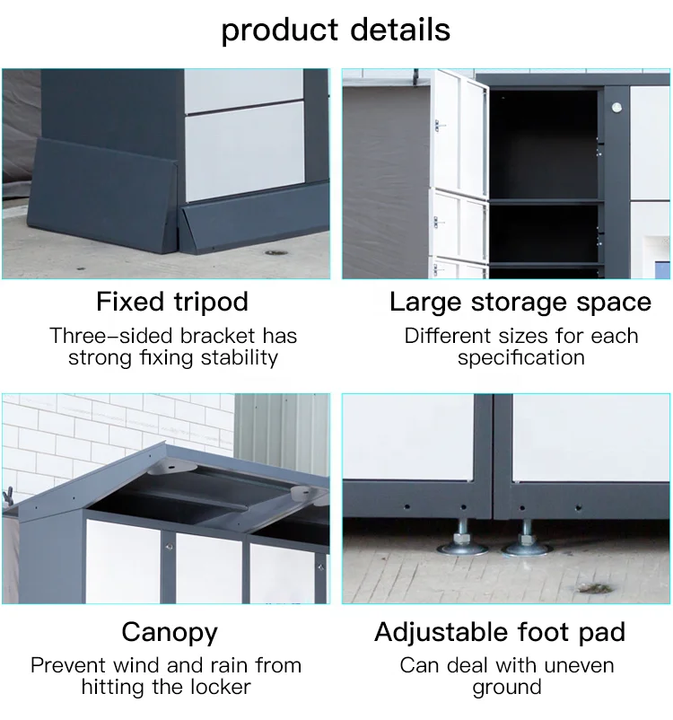 Outdoor Intelligent Lockers bar Code Locker Delivery Locker Parcel