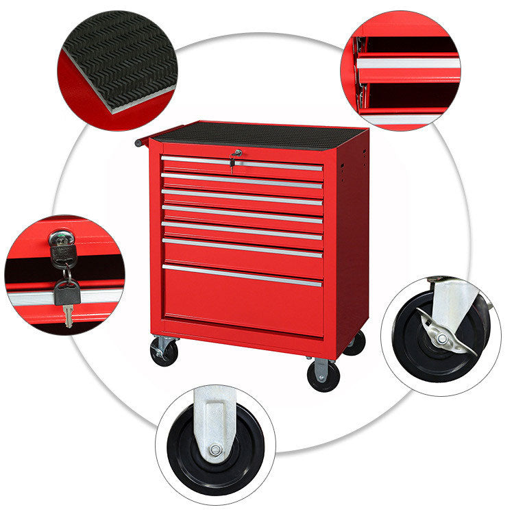 hot sale garage use metal tool drawer storage box high quality steel trolley cart