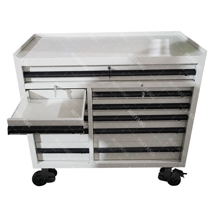 workbench stainless steel trolley drawer metal storage box garage work bench heavy duty workshop roller  tool cabinet