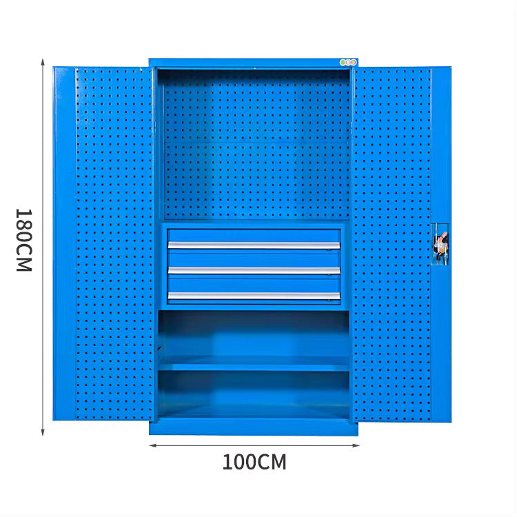 Tool cabinet workshop thickened heavy tool parts cabinet with hanging plate