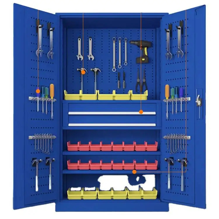 Large Capacity multi-functional Garage Repair/garden used storage steel workshop Tool cabinet with 2 drawers