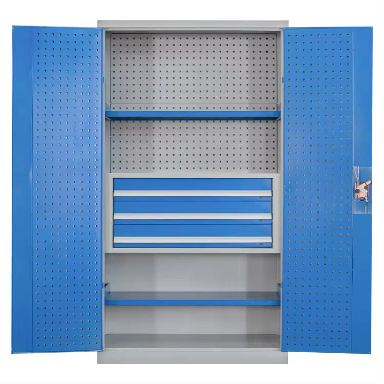 Tool cabinet workshop thickened heavy tool parts cabinet with hanging plate