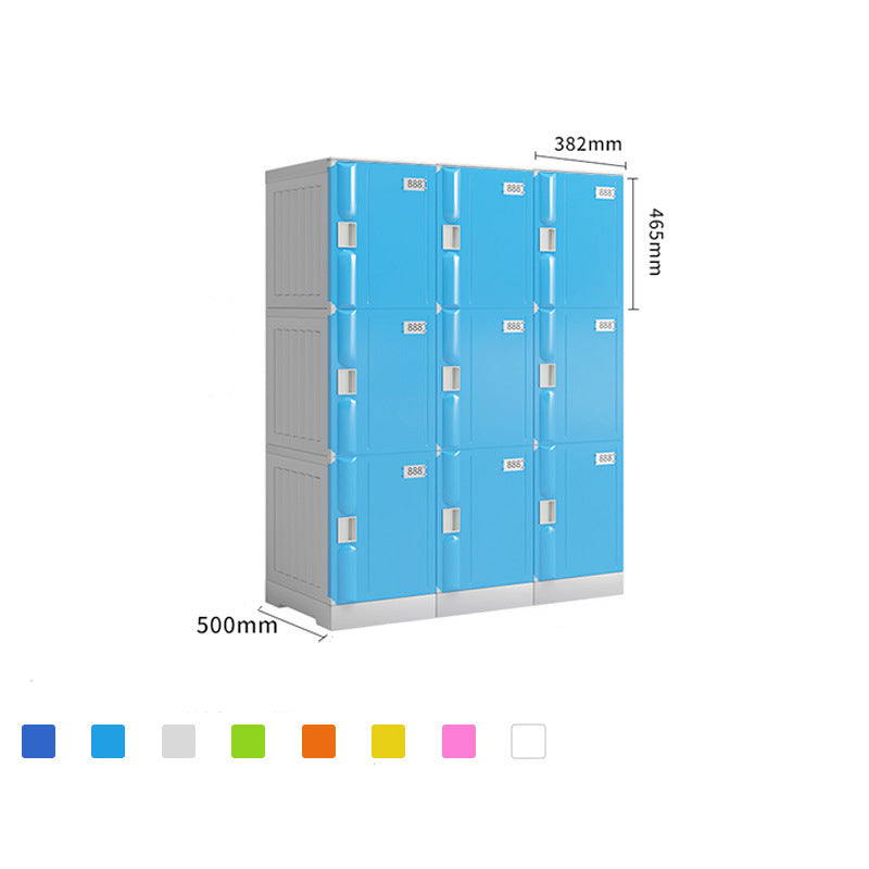 Factory low price 6 doors abs plastic locker school shoe cabinet mini room secure locker for school student