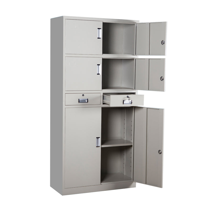 Factory direct high quality metal storage cabinet with Adjustable Shelves nordic grey file cabinet