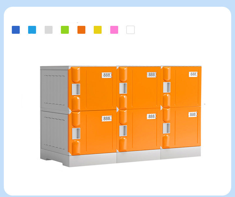 Factory low price 6 doors abs plastic locker school shoe cabinet mini room secure locker for school student